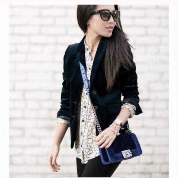 J. Crew Jackets & Blazers - J Crew women’s velvet blazer